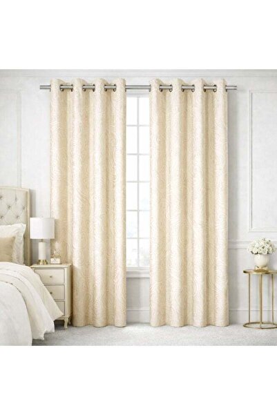 Bliss Casa ستائر نوافذ إنديجو بلس، طقم من قطعتين 240 × 140 سم – ستائر مطبوعة ...