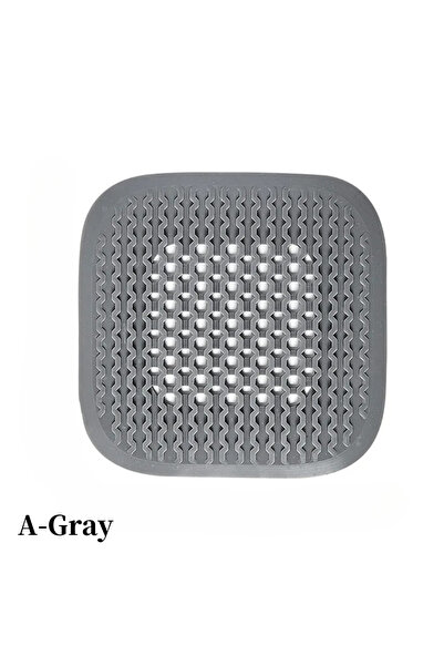 Choice1 A-Gray-1pc Silicone shower drain hair catcher flexible strainer for b...