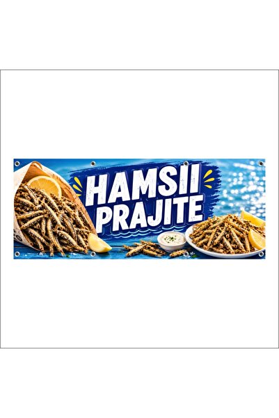 media Banner MEDIA, "Hamsii prajite" model1, 150 x 60 cm, de exterior