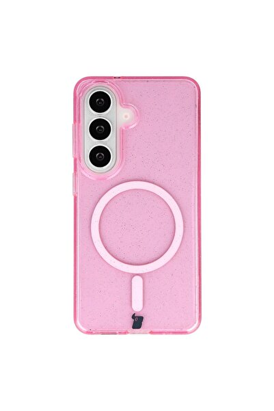 BizonMobile Bizon SparklO Θήκη MagSafe για Samsung Galaxy S26, Ροζ με γκλίτερ