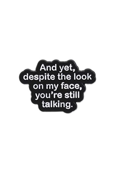 Choice26 Style 2 Funny Satirical Quotes Enamel Pin Custom Creative Inspiratio...