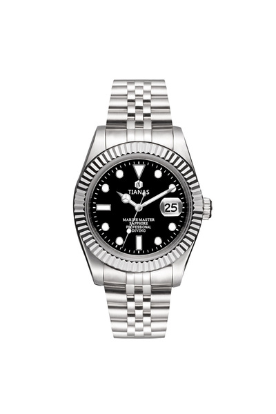 Choice WHITE TIANAS Men`s Watch Sapphire Glass Japan quartz movement Clock Me...