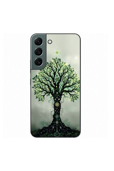 OEM Калъф, съвместим със Samsung Galaxy S22+ Plus, силиконов гел TPU, с десен...