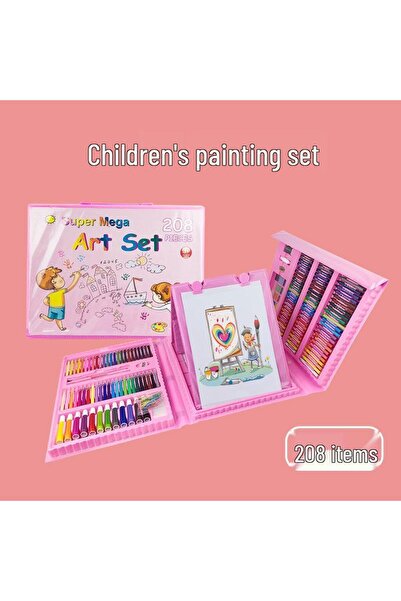 Maaleo Set Artistic 208 Piese pentru Copii 3-12 Ani, Valiză Creativă Multifun...