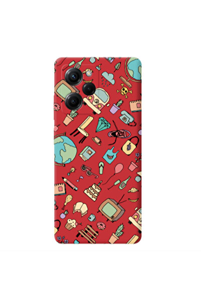 Other Xiaomi Poco X5 Pro Mixed up Red Colored Silicone TPU Θήκη