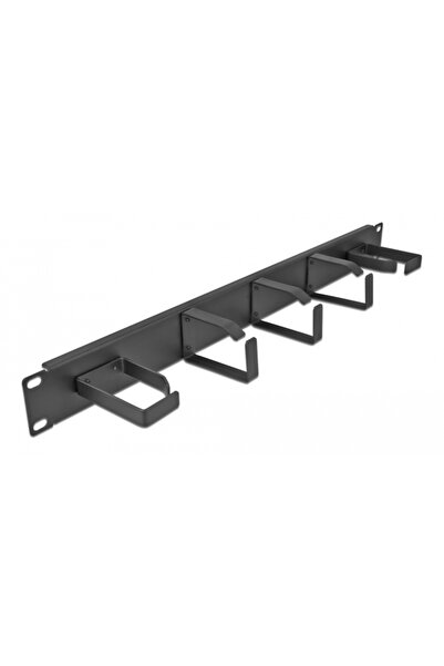 DELOCK cable management 66848 για rack 19"/1U, 5x γάντζοι, μαύρο