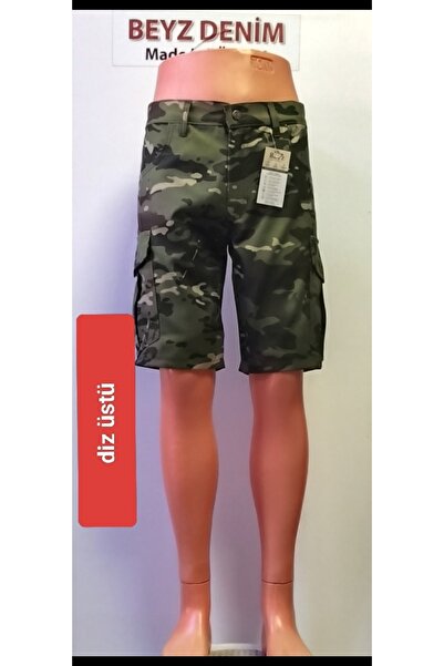 BeyzDenim Military Camouflage Above Knee Ripsstop Fadeless Print (İndantren) ...