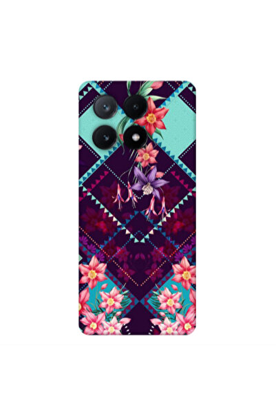 Other Xiaomi Poco X6Pro 5G Checkered flowers Transparent Silicone TPU Θήκη