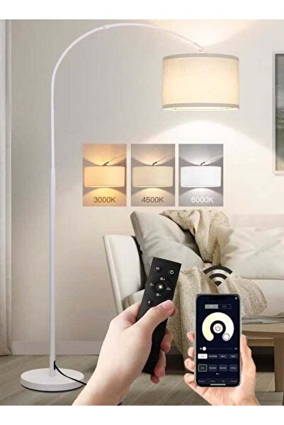 Generic FUOE Floor Lamp with Remote Control & App, Modern Floor Lamp with Bul...