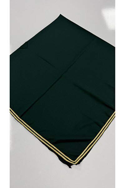 LORENDA Medina Silk Scarf with Gold Stripes Writing