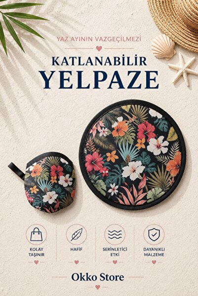 Okko Store Pratik Katlanabilir Yelpaze
