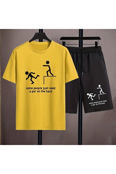 ZEMLİYA Sara Unisex Oversize Shorts Set Short Sleeve T-Shirt Comfortable Fit ...