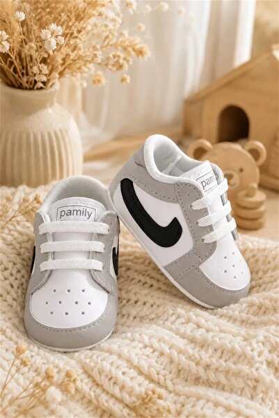 Tuğra Bebe Special Lace-Up Baby Shoes for Little Steps