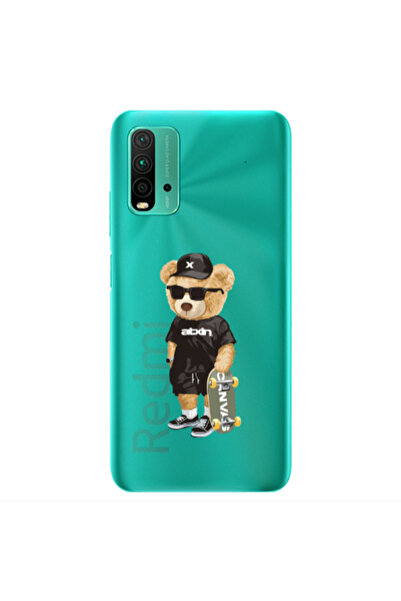 Other Xiaomi Redmi 9T Bear with glasses Transparent Silicone TPU Θήκη