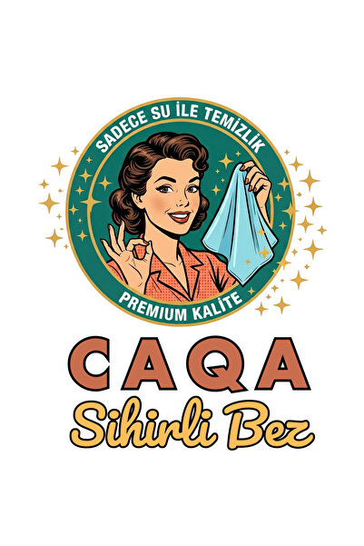 CAQA HOME 4-Piece Caqa Magic Cloth, Cleaning Without Detergents with Water Al...