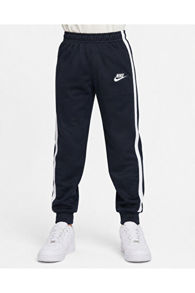 MAVİ BONCUKK Children's Unisex Striped Bottom Elasticated Bottom Tracksuit