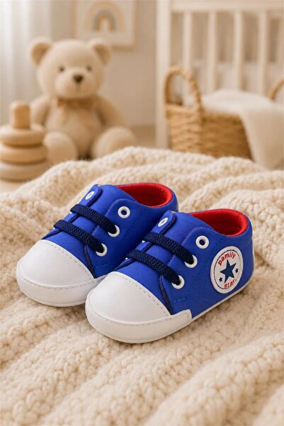 Tuğra Bebe Soft Mini Shoes with Star Detail for Baby Boy