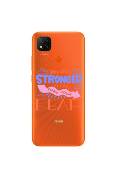 Other Xiaomi Redmi 9c You are Stronger Transparent Silicone TPU Θήκη