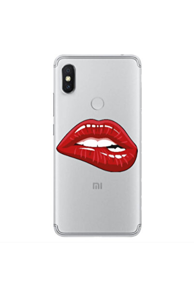 Other Xiaomi Redmi S2 Shiny Lips Transparent Silicone TPU Θήκη