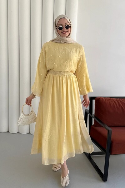 Zübeyde Sayın Women's Pearl Skirt Suit