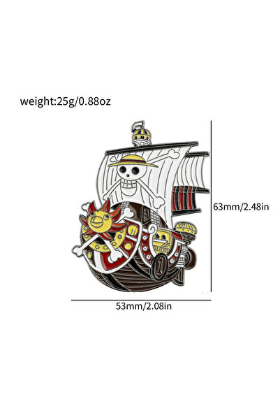 Choice10 Bandai XZ1240 Popular Anime Brooches Luffy Zoro Ace Sunny Go Backpac...