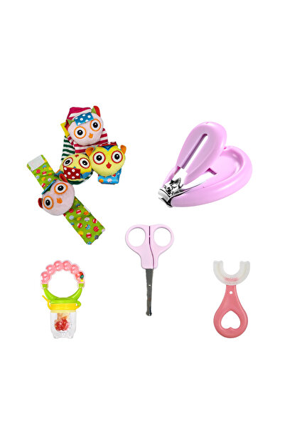 OEM Set pentru bebelusi, 5 piese, roz