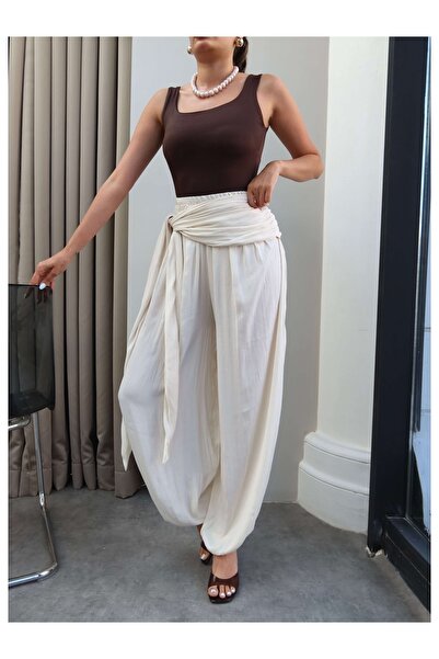 ESRAHELVACI Shalwar Trousers with Tie-Up Detail