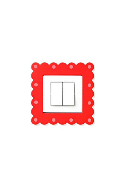 PureText WavyHaus | Hikari Dotty El Yapımı Priz ve Anahtar Çerçevesi | 14x14c...