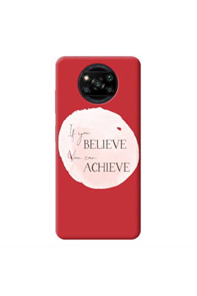 Other Xiaomi Poco X3 /X3 Pro If You Believe Red Colored Silicone TPU Θήκη