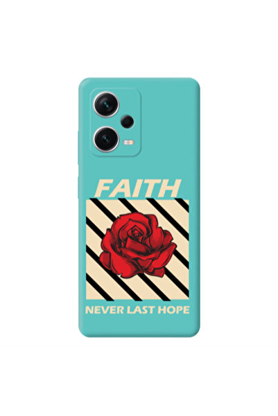 Other Xiaomi Poco X5 Faith Never Last Hope Turquoise Colored Silicone TPU Θήκη