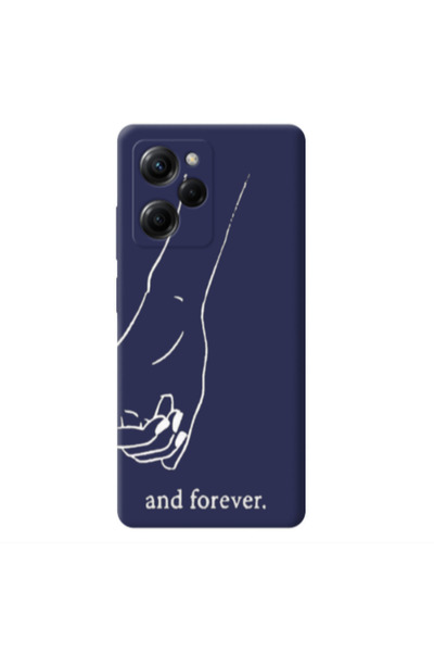 Other Xiaomi Poco X5 Pro And forewer Dark blue Colored Silicone TPU Θήκη