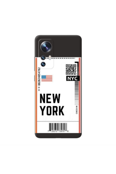 Other Xiaomi Mi 12 Pro New York NYC Black Colored Silicone TPU Θήκη