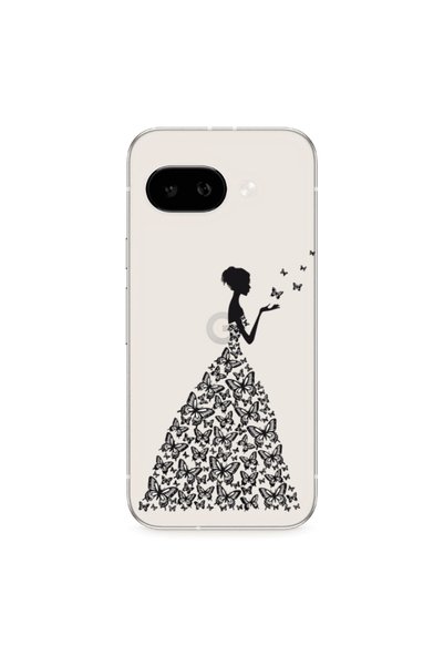 Other Google PIXEL 9A Butterfly Girl Transparent Silicone TPU Θήκη
