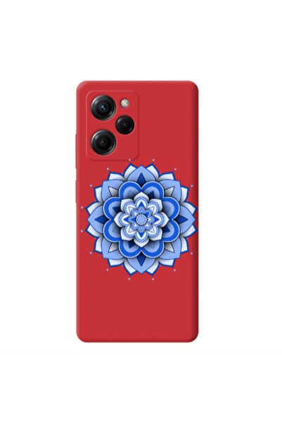 Other Xiaomi Poco X5 Pro Manadala D9 Red Colored Silicone TPU Θήκη