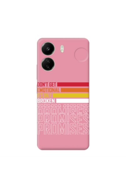 Other Xiaomi Redmi 13C Dont Get Emotional Pink Colored Silicone TPU Θήκη