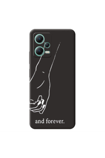 Other Xiaomi Redmi Note 12 Pro 5G And forewer Black Colored Silicone TPU Θήκη