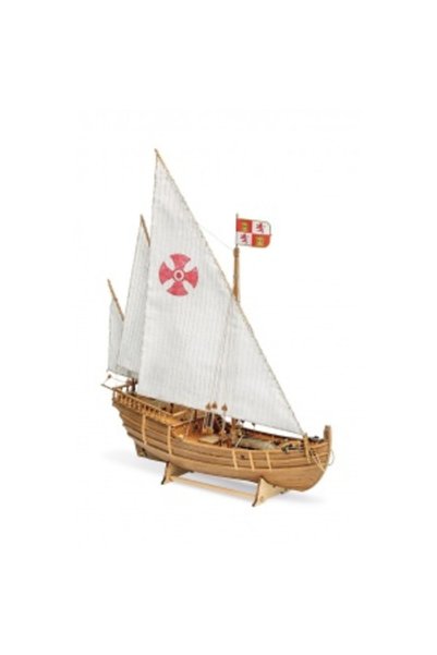 Amati Nina - Caravela lui Columb 1492, Model de navă, Scara 1:65, Lungime 37 cm