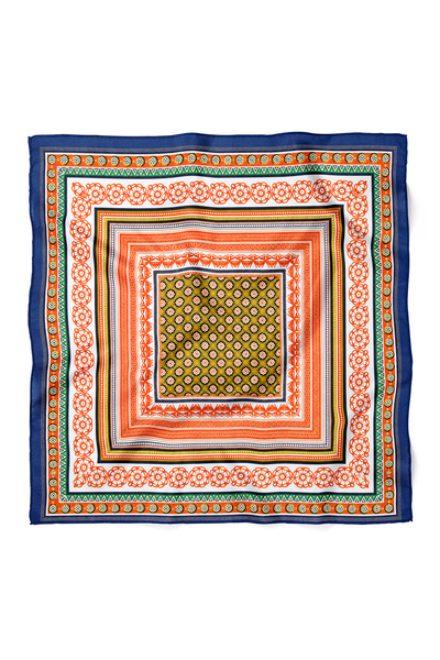 nehir eşarp Eșarfă Bandană cu model floral și geometric 70x70 cm