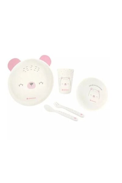 Kikka Boo Kikkaboo Σετ Φαγητού PP Bear With Me Ροζ (31302040134)