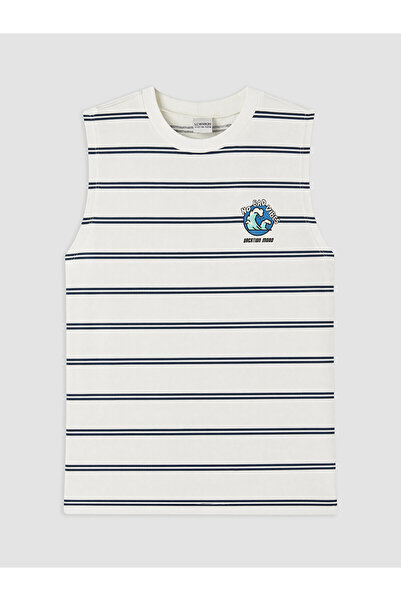 LC Waikiki Vizyon New Season Crew Neck Striped Boys' Undershirt