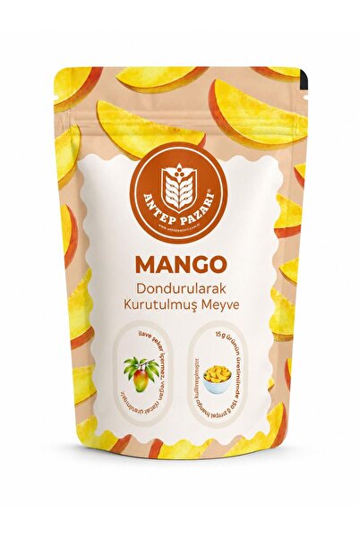 Antep Pazarı Mango-Freeze Dried-Crispy Mango-15 Gr