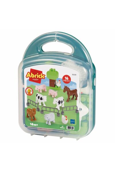 ECOİFFİER Abrick Βαλίτσα με Ζώα 16 τεμάχια (3329)