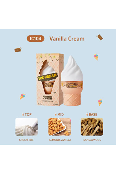 OEM Apa de toaleta, ICE CREAM VANILLA CREAM 100 ML