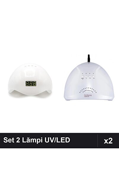 NAİLS Set 2 Lămpi UV/LED Profesionale 48W SUN5 și SUN ONE pentru Uscare Unghi...