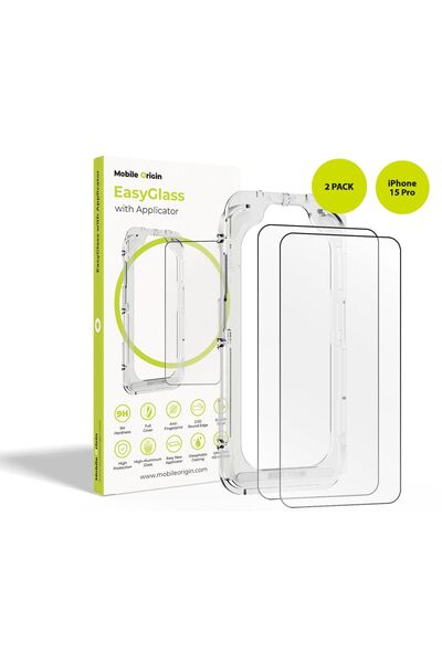 Mobile Origin EasyGlass Προστατευτικό Οθόνης από Σκληρυμένο Γυαλί (2 τεμάχια)...