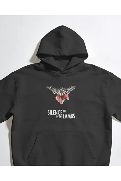 buzagi tasarım ürünleri The Silence of the Lambs Unisex Black Sweatshirt