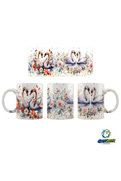 Ghostbastır Design Swan Mug Cup |   Single Piece K0291