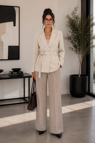 TIFFANY&TOMATO Kuşak Detaylı Blazer Ceket