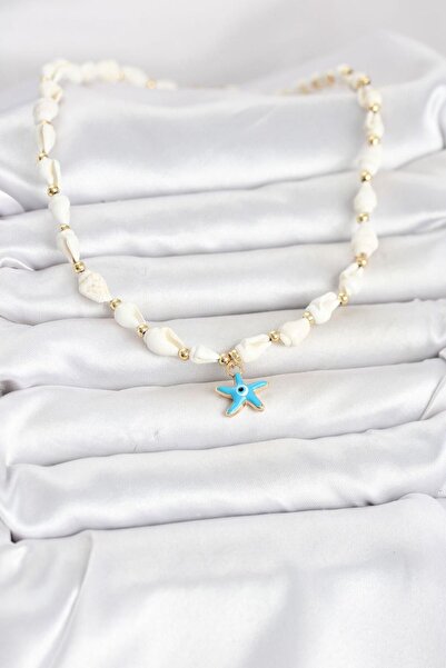 SEM STORE Natural Sea Shell Chain Necklace
