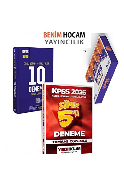 Pegem Akademi Yayıncılık PEGEM+Benim Hocam+YEDİİKLİM Kpss Genel Kültür Genel ...